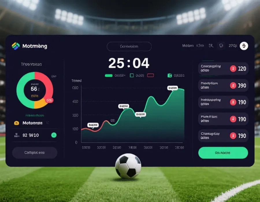 比賽進行中即時數據示意圖